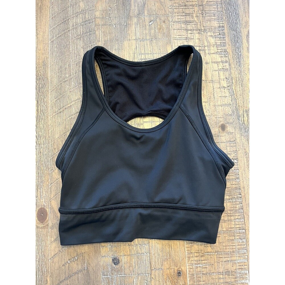 Athleta Open Back Sports Bra Black Size XS Active Gym Fitness Athleisure Yoga